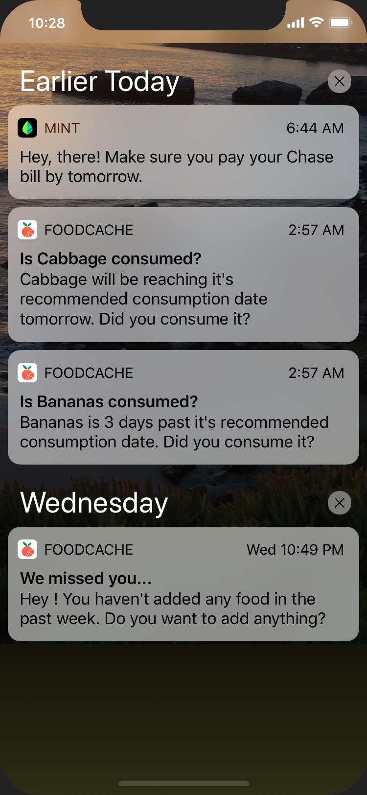 Notifications Screenshot