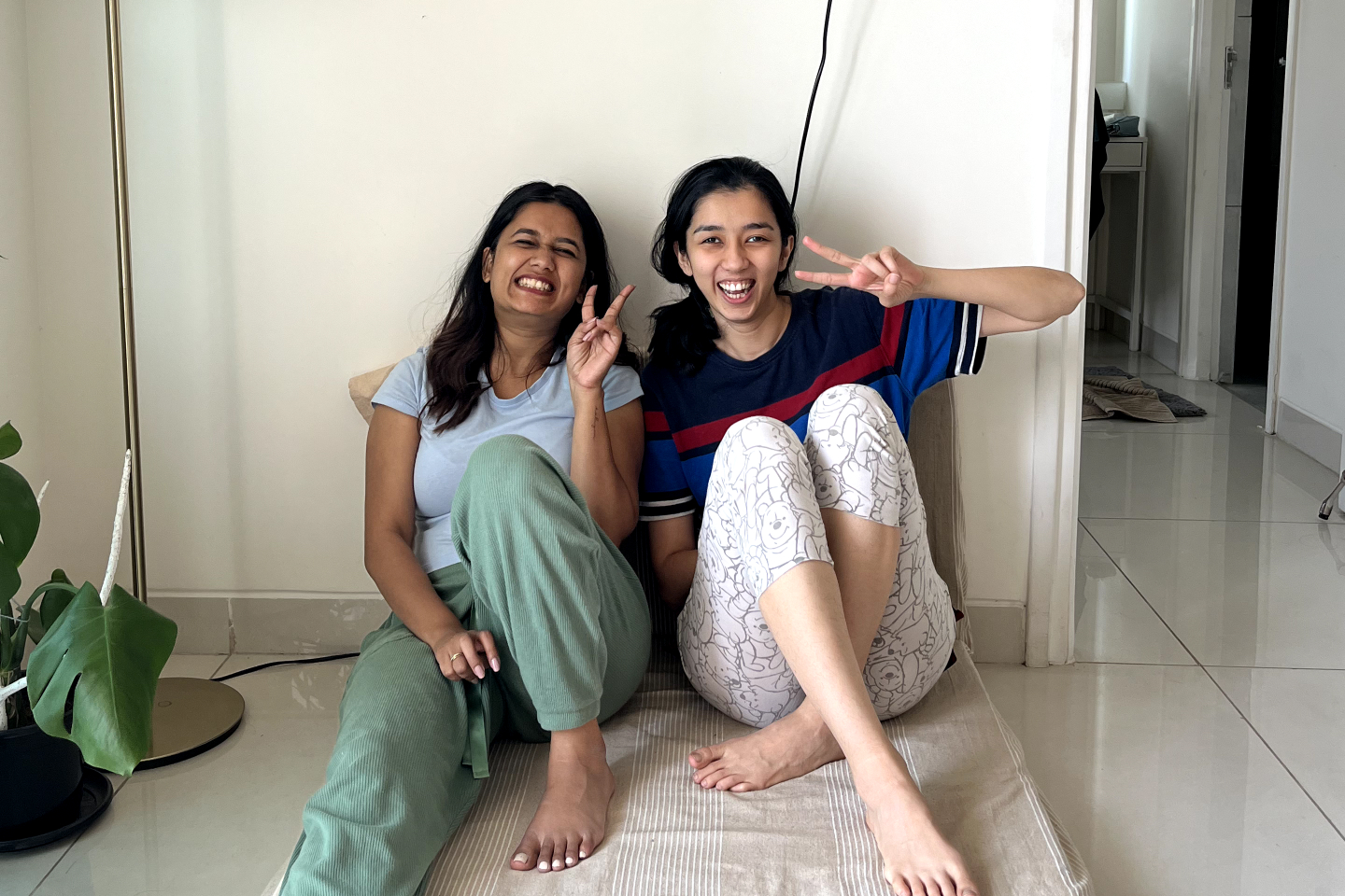 Prachi and Aboli at Prachi’s apartment