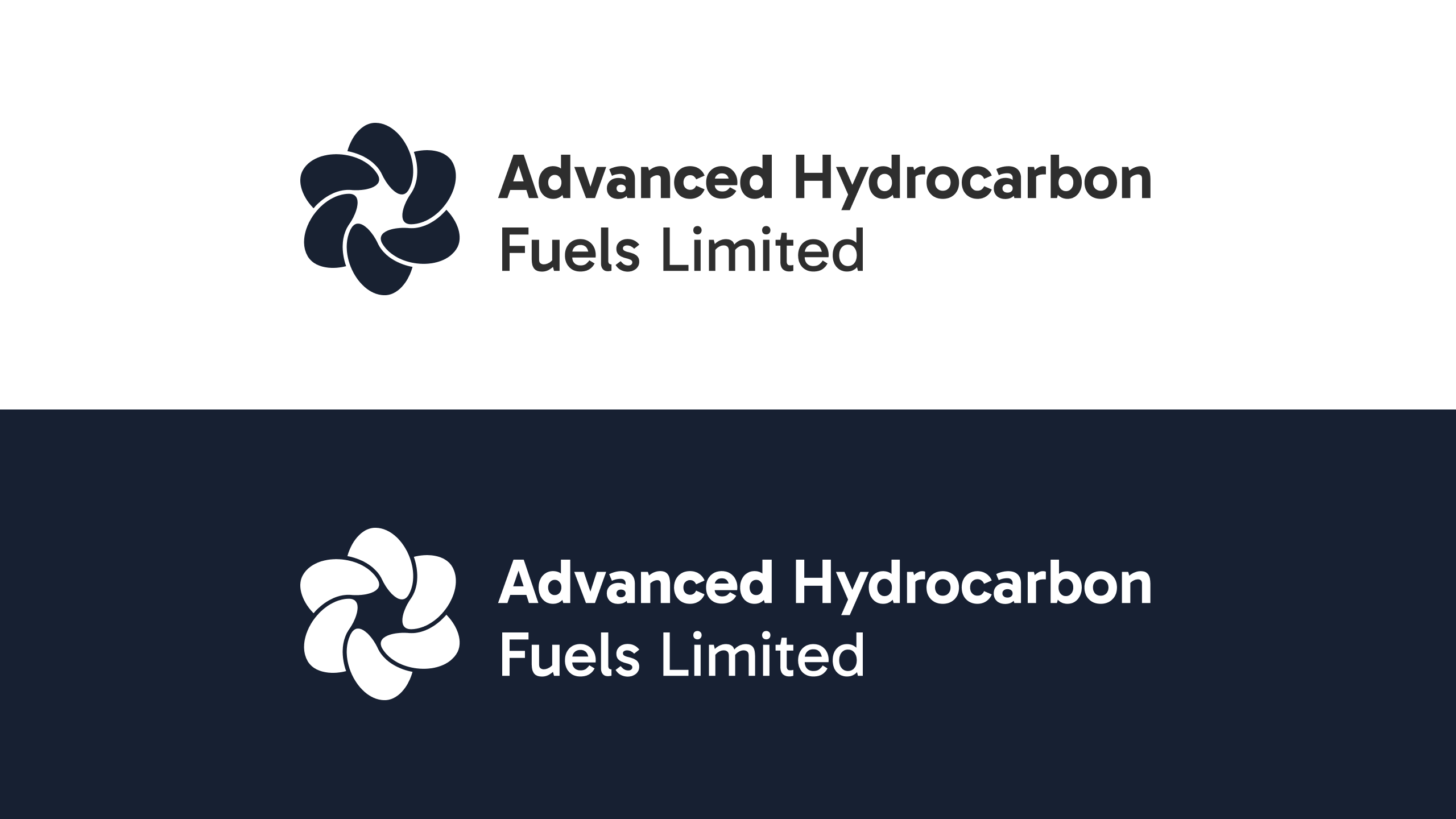 Advanced Hydrocarbon Fuels horizontal monochrome logo