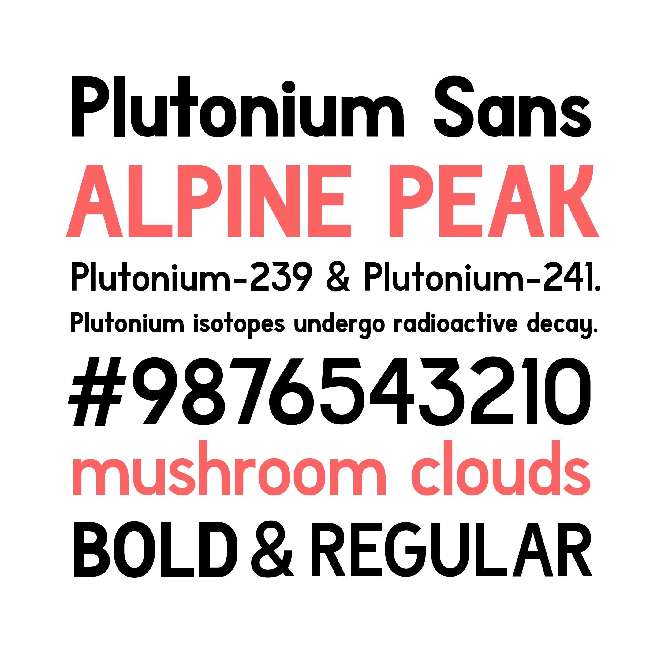 Plutonium Sans