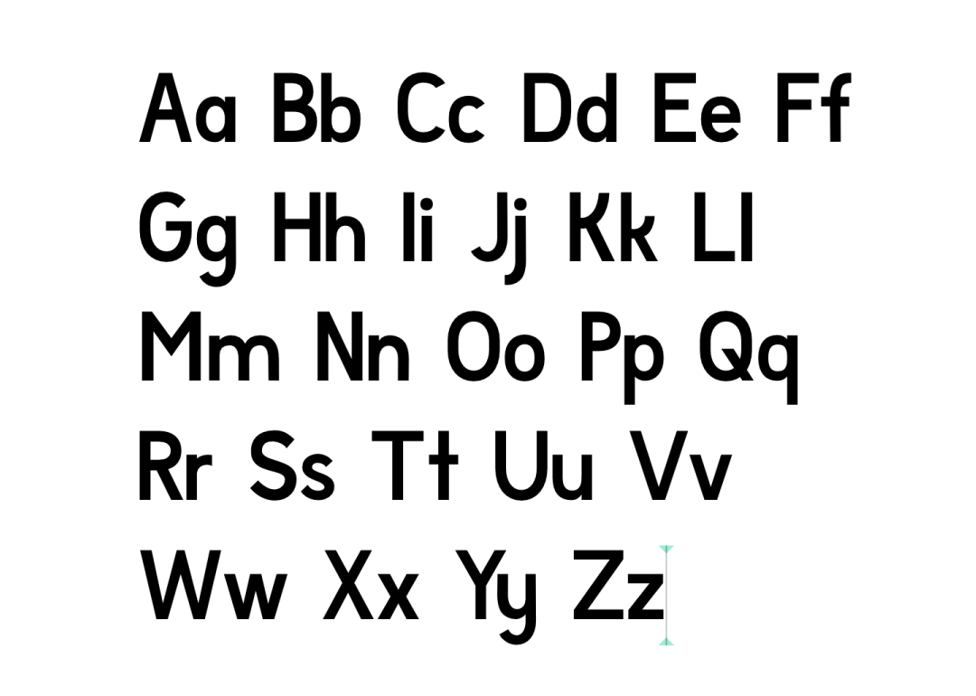 "Upper and lower case letters"