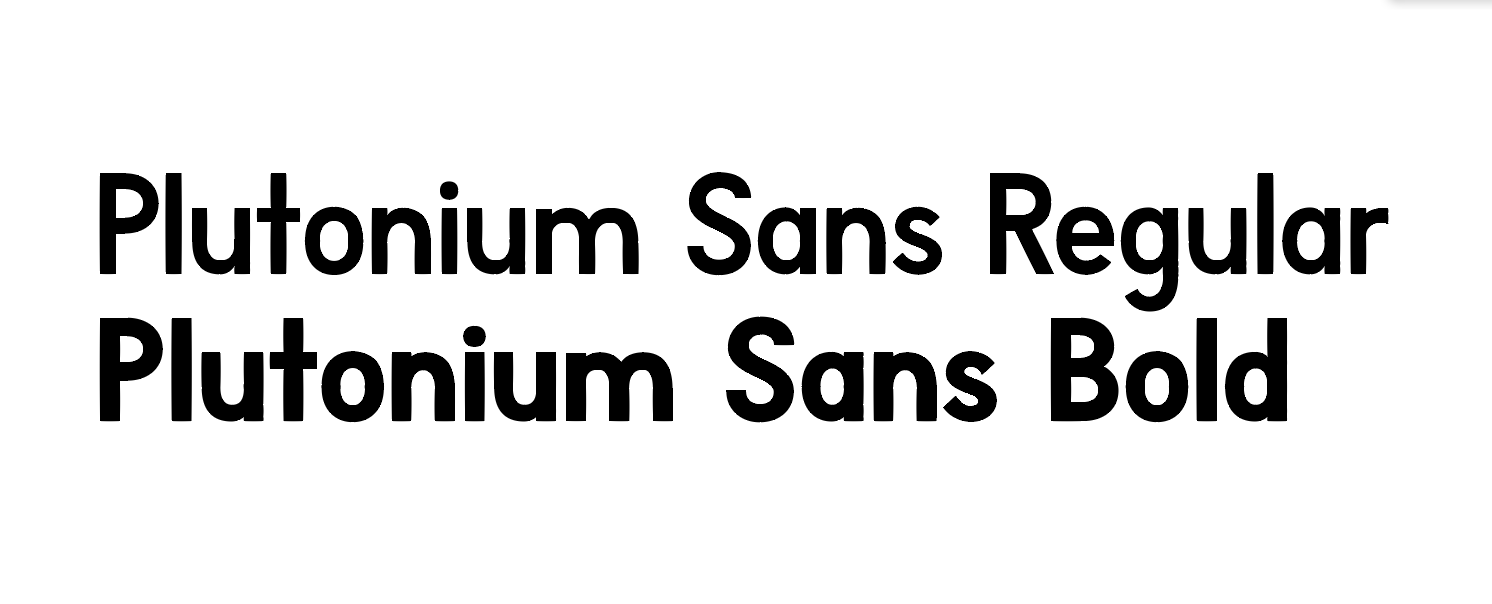 Plutonium Sans